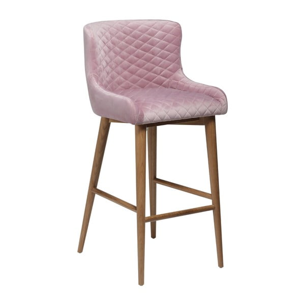 Pudrově růžová barová židle DAN-FORM Denmark Vetro