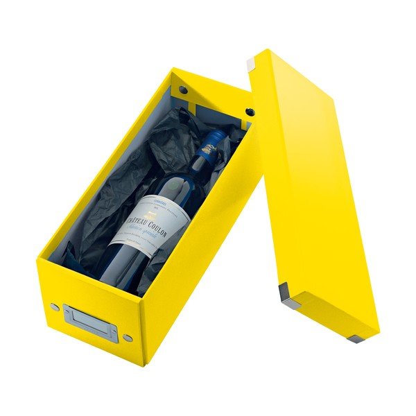 Kollane papist hoiukarp kaanega 14x35x14 cm Click&Store - Leitz-image-3