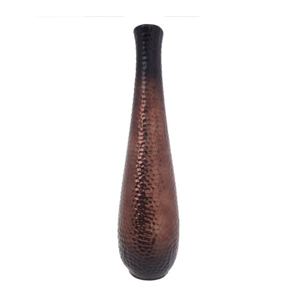 Hnědá keramická váza s metalickými odlesky InArt, výška 50 cm