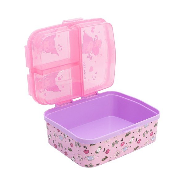 Roosa plastmassist laste suupistekarp Kuromi - STOR-image-2