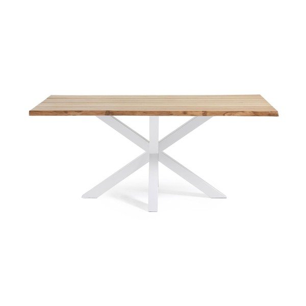 Söögilaud tammepuust pealispinnaga 90x160 cm Argo - Kave Home-image-2
