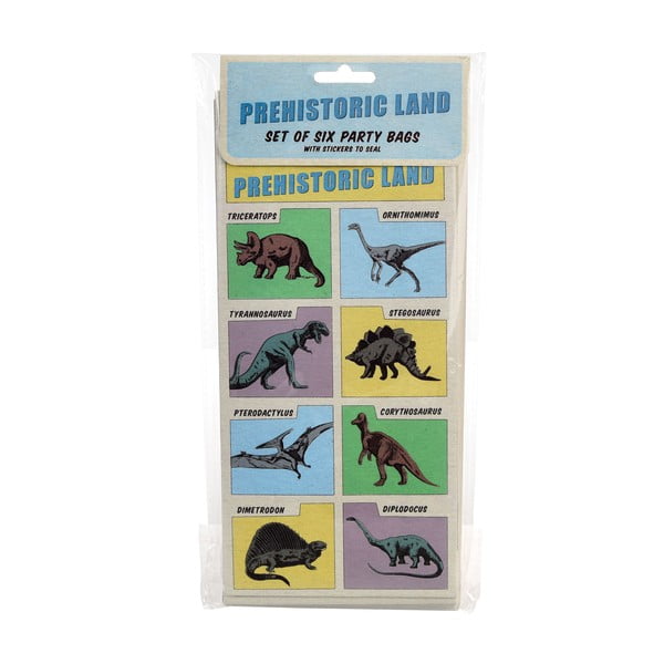 Paberkottide komplekt 6 tk 12x5 cm Prehistoric Land – Rex London-image-1