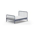 Sinine metallist kaheinimesevoodi koos voodipõhjaga 140x200 cm BRONXX – Vipack