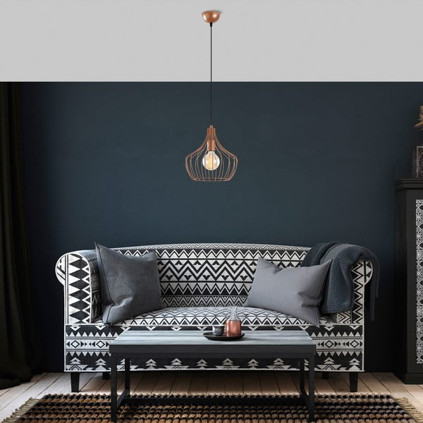 Vasevärvi rippvalgusti metallist varjuga ø 27 cm Mezopotamya - Opviq lights-image-1