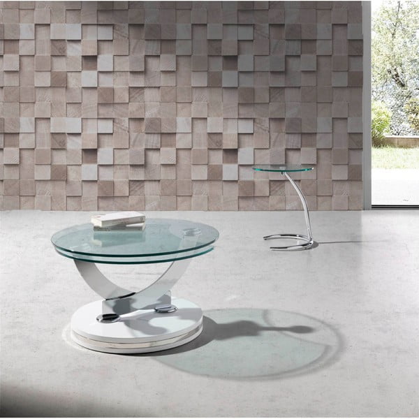 Skládací konferenční stolek s konstrukcí v bílé barvě Ángel Cerdá Evita-image-1