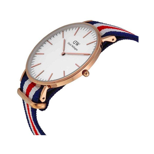 Hodinky s ciferníkem růžovozlaté barvy Daniel Wellington Canterbury, ⌀ 40 mm-image-4