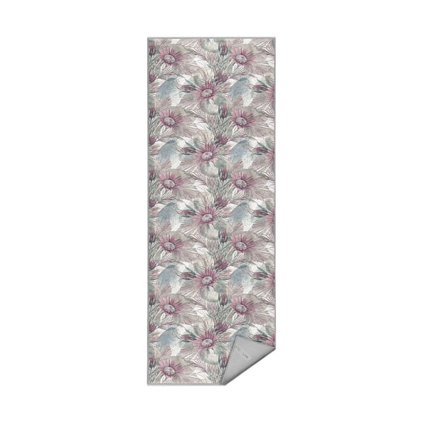 Lilla-hall pestav koridorivaip 80x200 cm Dusty Flowers - Mila Home