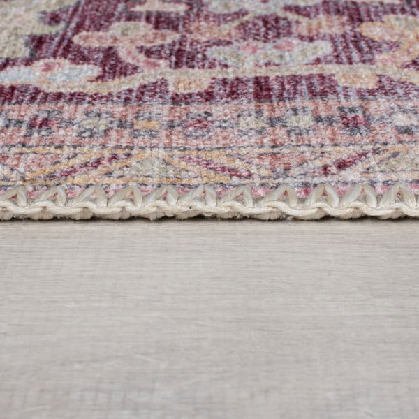 Helepunane pestav koridorivaip taaskasutatud kiududest 60x230 cm Windsor - Flair Rugs-image-4