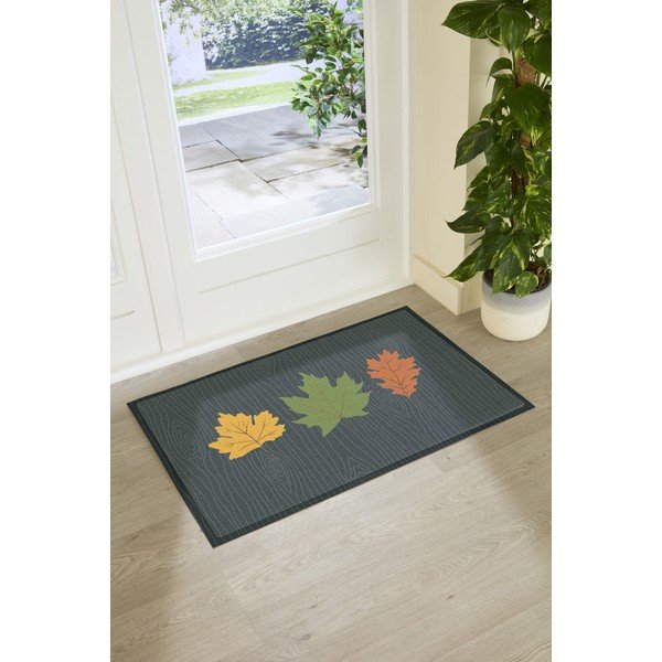 Uksematt 40x70 cm Autumn Leaves on Green - Artsy Doormats-image-2