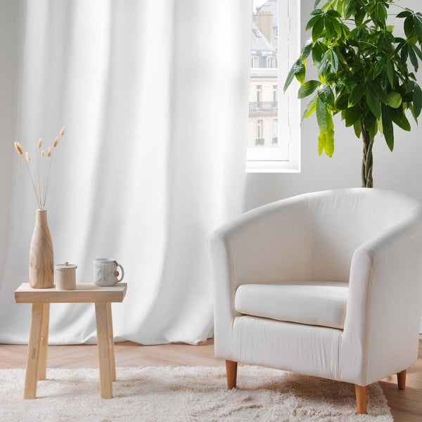 Valge mikrokiududest helikindel kardin 135x260 cm Micropolar - douceur d'intérieur-image-4