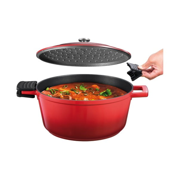 Mittekleepuv induktsioonipott kaanega 6,8 l Bordeaux - Tescoma-image-3