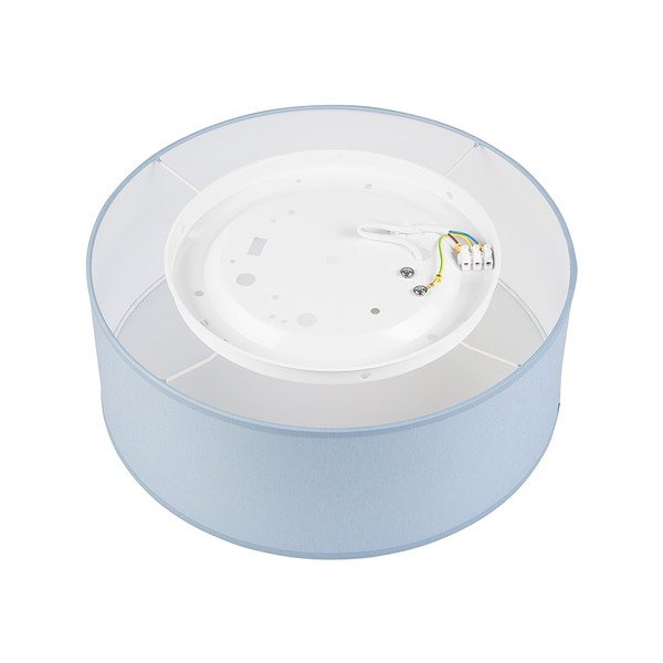 Sinine laevalgusti tekstiilist varjuga ø 35 cm Vivian - LAMKUR-image-2