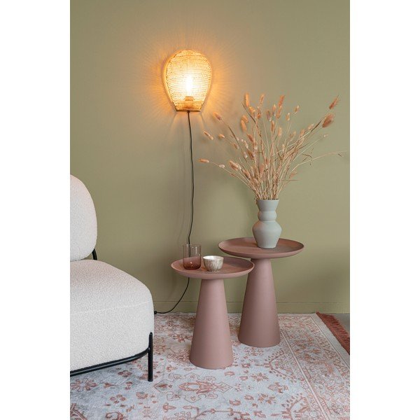 Metallist ümmargune abilaud ø 34,5 cm Ringar - White Label-image-1