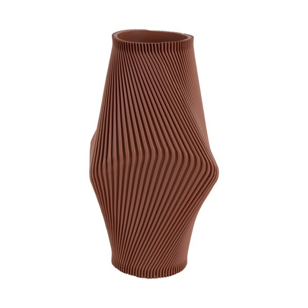 Pruunist polüresiinist vaas (kõrgus 30 cm) Twisted Rib - PT LIVING-image-2