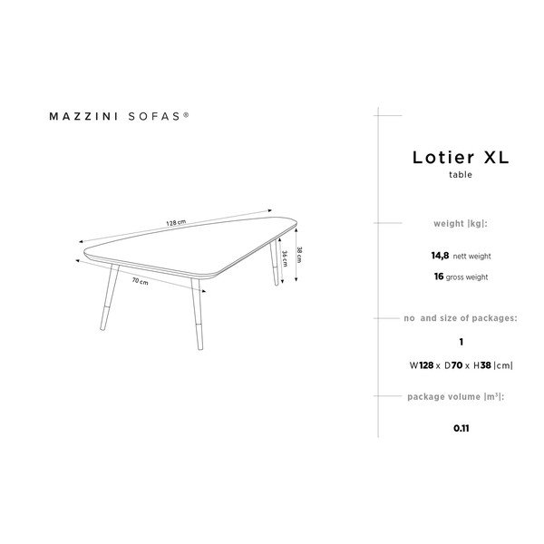 Odkládací stolek z borovicového dřeva Mazzini Sofas Lotier-image-1