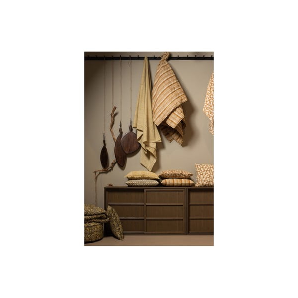 Pruun-beež puuvillane voodikate kaheinimesevoodile 220x265 cm Banding – BePureHome-image-1