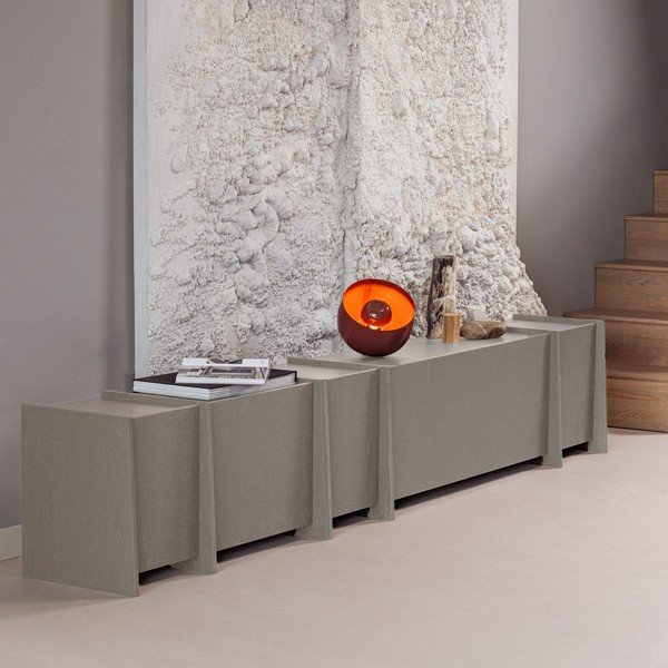 Hall televiisorialus tuhapuidust dekooriga 102x53x44 cm Brock - WOOOD-image-1