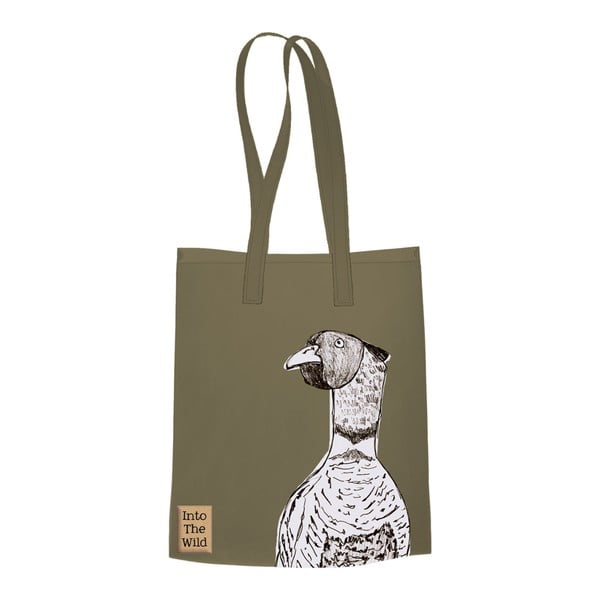 Zelenohnědá plátěná taška Creative Tops Wild Pheasant