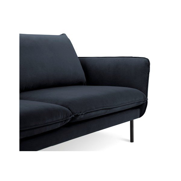 Tumesinine sametist diivan 230 cm Vienna – Cosmopolitan Design-image-3