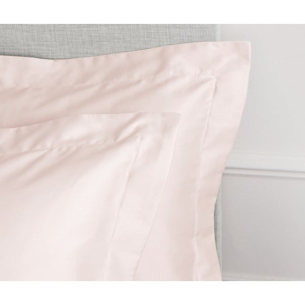 Komplekt 2 roosa Oxfordi puuvillasest satiinist padjapüüri, 50 x 75 cm. Cotton Sateen - Bianca-image-1