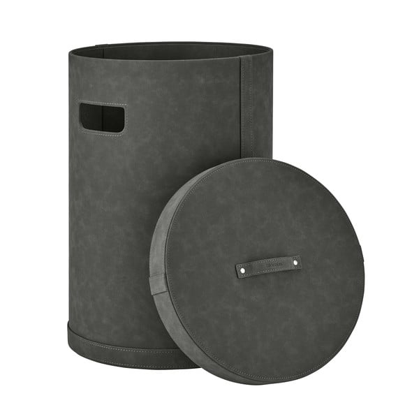 Tumehall kunstnahast pesukorv Sahla M - Blomus-image-2