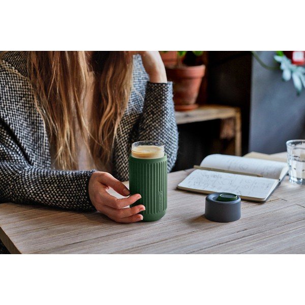 Roheline klaasist reisikruus 340 ml - Black + Blum-image-4