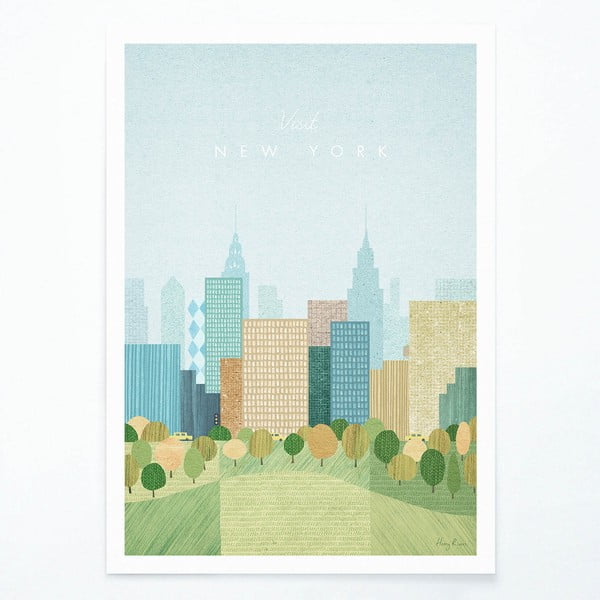 Poster II, A3 New York - Travelposter