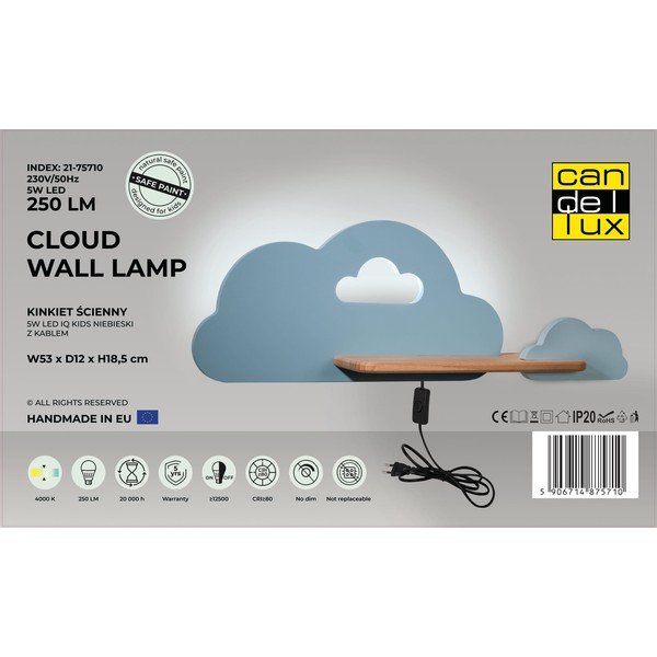 Sinine laste valgusti Cloud - Candellux Lighting-image-2