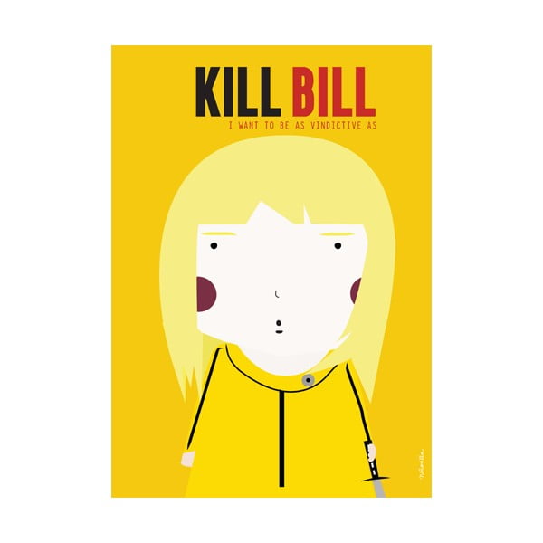 Plakát NiñaSilla Kill Bill, 21 x 42 cm