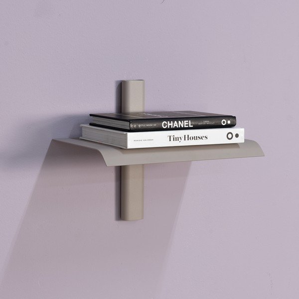 Hall-beež metallist riiul 28 cm Hola - Spinder Design-image-1