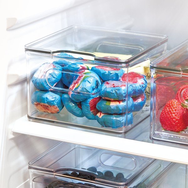 Läbipaistev kaanega hoiukarp iDesign The Home Edit, 15,2 x 15,2 cm - iDesign/The Home Edit-image-1