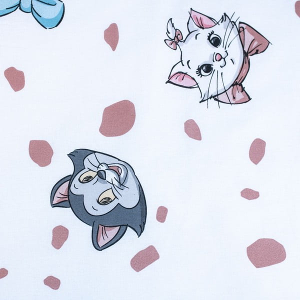 Valge puuvillane laste voodipesu 100x135 cm Marie Cat "Friends" – Jerry Fabrics-image-4