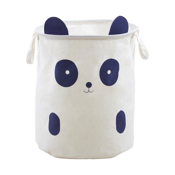 Valgest riidest laste mänguasjakorv ø 38x48 cm Mimo Panda Face - Premier Housewares