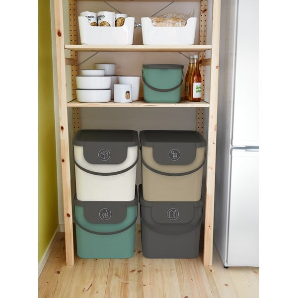 Ringlussevõetud plastist prügikast 40 l Albula - Rotho-image-1