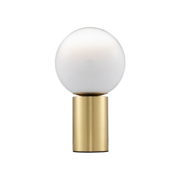 Valge/kuldse klaasist laualamp (kõrgus 35,5 cm) Vita - Nova Luce
