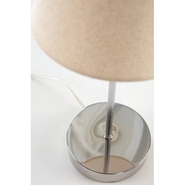 Beež/läikiv hõbedane kangast laualamp (kõrgus 39 cm) Lasse - Jotex-image-4
