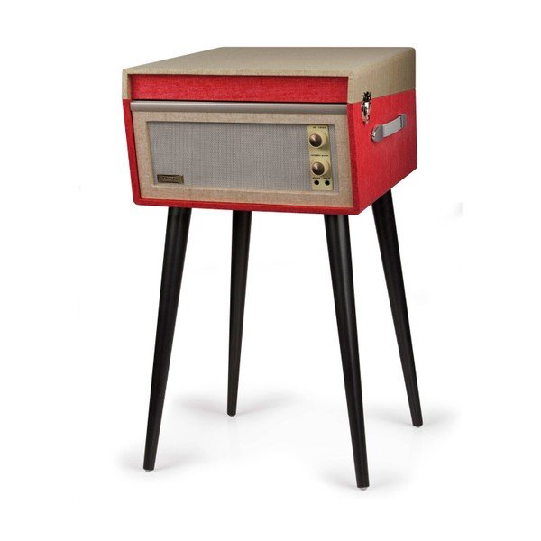 Červený gramofon na nohách Crosley Bermuda-image-4