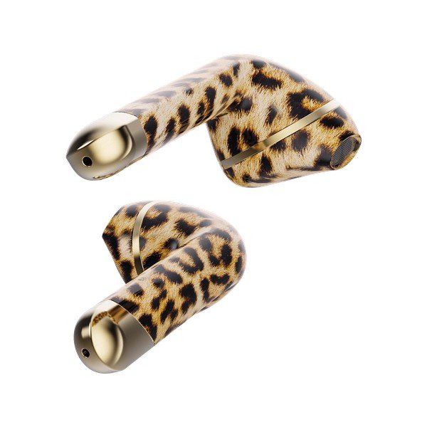 Bezdrátová sluchátka s krabičkou Happy Plugs Air 1 Leopard-image-3