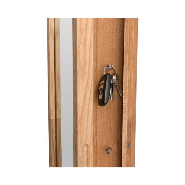 Looduslik tammepuidust võtmekapp peegliga Sol Confetti - Rowico-image-2