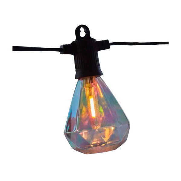 Päikeseenergial töötava valgusketi pikendus, pirnide arv 10 tk, pikkus 300 cm Marcus - Sirius