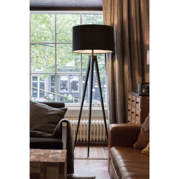 Must kolmjalgne põrandalamp - Zuiver-image-1