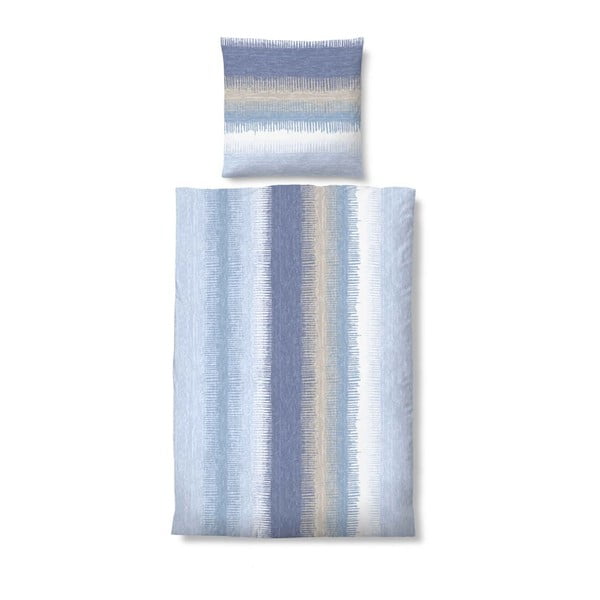 Povlečení Biber Komfort Stripe Blue, 135x200 cm