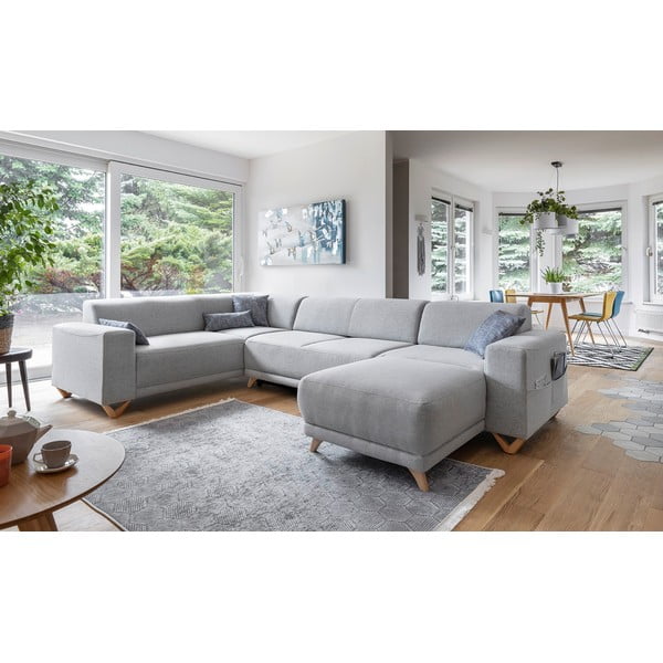 Helehall panipaigaga nurgadiivanvoodi (vasak nurk/"U" kujuline) Classy Sophie – Miuform-image-3