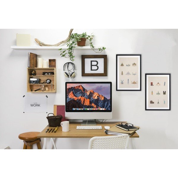 Plakát v rámu z africké vrby Really Nice Things Famous Icons, 40 x 30 cm-image-1