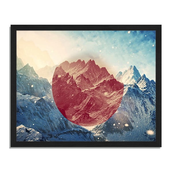 Obraz v rámu Liv Corday Provence Geo Mountains, 40 x 50 cm