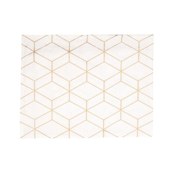 Ubrus Hexagon White, 140x220 cm-image-1