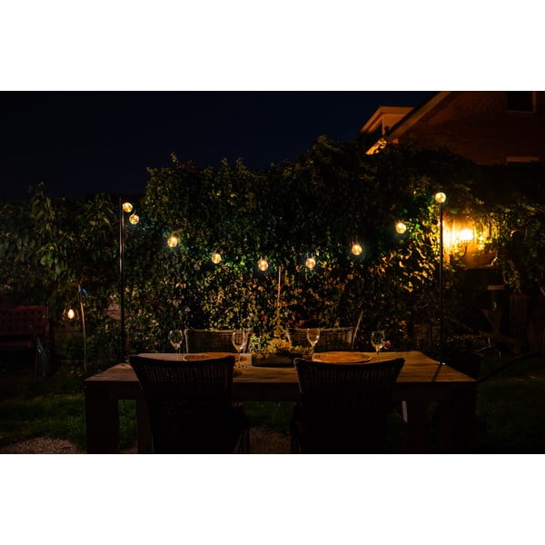 Päikesepatareiga valguskett, pirnide arv 10tk, pikkus 220cm - Esschert Design-image-4