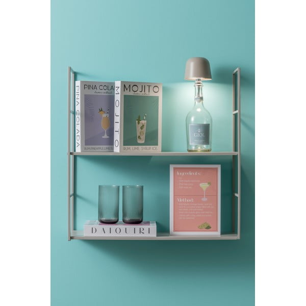 Valge-roheline dekoratiivne papist hoiukarp 18x4x25 cm Mojito - PT LIVING-image-1