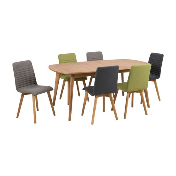 2 helehalli söögitooli komplekt Arosa - Actona-image-3