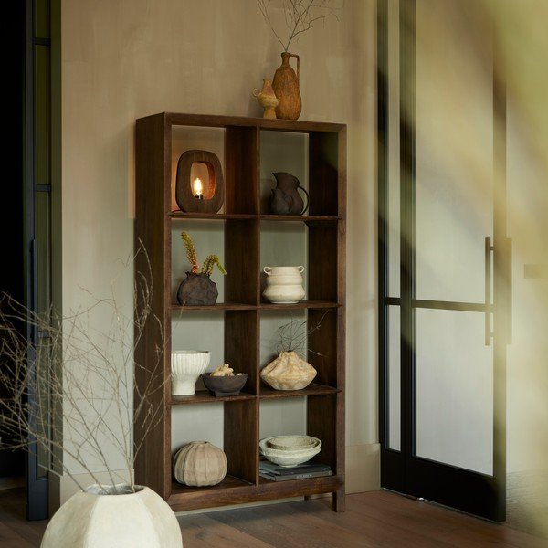 Mangopuidust raamaturiiul 95x190 cm Sondrio - Light & Living-image-1